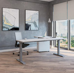 i5 Industries iRize Collection Height Adjustable L-Desk