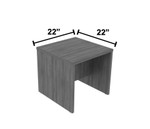  i5 Industries Kai 22"D x 22"W x 37"H Laminate End Table 