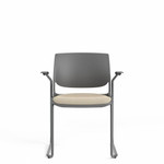 Global Total Office Global Rebound Sled Base Multi Purpose Stack Chair with Upholstered Seat R6APU
