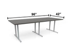 Safco Products Safco Jurni 96" x 42" Rectangular Conference Table JN9642 (Available with Power!) 