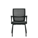  Offices To Go Low Back Mesh Armchair with Luxhide Seat 13050B 