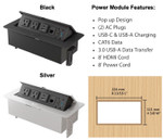 Office Source OS Laminate Square Meeting Table OSC27 (Available with Power!)
