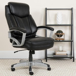  Flash Furniture Black Leather Big and Tall Office Chair (500 lb. Capacity) 