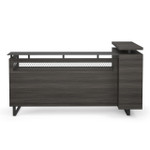  Office Source Palisades 87.5"W Industrial Style Reception Desk EVRC1LGG 