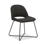  Office Source Jola Fabric Guest Chair with Black Metal Base OSGS4001 (2 Pack!) 