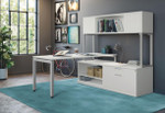  Office Source Variant Collection Modern-Industrial L-Shaped Desk with Hutch OSTYP310 