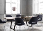 Woodstock Marketing Melanie Armless Mid Century Modern Fabric Stationary Conference Chair (2 Pack!)