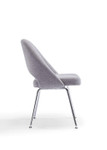 Woodstock Marketing Melanie Armless Mid Century Modern Fabric Stationary Conference Chair (2 Pack!)