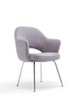 Woodstock Marketing Melanie Mid Century Modern Fabric Stationary Conference Room Armchair (2 Pack!)