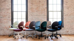  KFI Studios Model 8600 Jade PET Felt Work Chair 