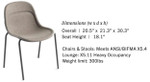KFI Studios Vale Armless PET Felt Stackable Chair 7700