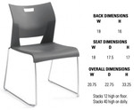 Global Total Office Global Duet Stacking Chair 6621 (4 Pack)