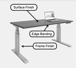 Right Angle Products Right Angle Elegante XT Height Adjustable Workstation (8 Sizes!) 