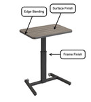 Right Angle Products Right Angle Skate Height Adjustable Multi-Purpose Desk 