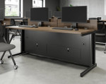 Right Angle Products Right Angle Delta View Workstation with Dual Monitor Lifts (4 Sizes!) 