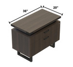 Safco Products Safco Mirella Executive Desk Configuration