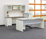Mayline Group Mayline Medina Desk with Credenza and Hutch