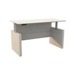Mayline Group Mayline Medina 72"W x 36"D Height Adjustable Desk with Low Wall Cabinet
