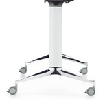 Global Total Office Global Terina 54" x 30" Flip Top Nesting Table with Modesty Panel