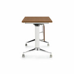 Global Total Office Global Terina 54" x 30" Flip Top Nesting Table with Modesty Panel 