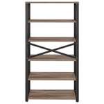  Office Source Riveted Collection 6 Shelf Bookcase HIB3566 