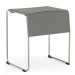  Office Source Mario Collection Stackable Charcoal Gray Student Desk 6080 