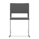  Office Source Mario Collection Stackable Charcoal Gray Side Chair 6070 