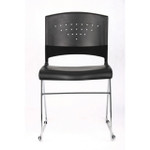  Office Source Tower Collection Stackable Black Side Chair SC1400 