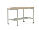 Global Total Office Global Collaborative Spaces Collection 60"W x 36"D Mobile Standing Height Workshop Table SCTSBSC3660 