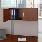 Bush Business Furniture Bush Office In An Hour Hansen Cherry Cubicle with Storage WC36492-03STGK 