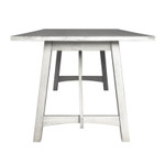  Flash Furniture Everly 60" Commercial Grade Antique White Wood Trestle Base Farmhouse Dining Table 