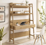  Modway Bixby Home Office Shelf Desk with Drawers EEI-6073 