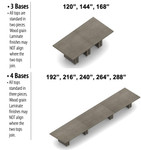 Global Total Office Global Zira Large 60"D Rectangular Boardroom Table (8 Length Options!)