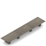 Global Total Office Global Zira Large 60"D Rectangular Boardroom Table (8 Length Options!)