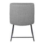  Office Source Sutton Contemporary Light Gray Upholstered Lounge Chair with Sled Base OSRL3005 