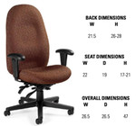 Global Total Office Global Enterprise High Back Chair 4570-3