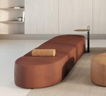  KFI Studios Conversa 4 Piece Backless Modular Sofa Bench 