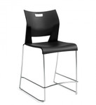 Global Total Office Global Duet Series Armless Counter Height Poly Shell Stool 6661 