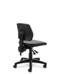  OM Seating Workstools Collection Black Polyurethane Industrial Task Chair WS24 