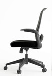 Right Angle Products Right Angle Charlie 2.0 Black Mesh Ergonomic Task Chair with Flip Arms FCC2TBBKF 