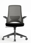 Right Angle Products Right Angle Charlie 2.0 Black Mesh Ergonomic Task Chair with Flip Arms FCC2TBBKF 