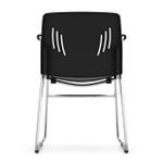 Office Source Stacked Seating Collection Poly Guest Chair with Arms OSSN6016