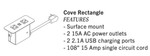 KFI Studios KFI Cove Rectangular In-Surface Power Module 