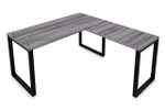 i5 Industries Fusion 60"W x 66"D Laminate L-Desk with Metal Legs 