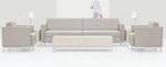 Global Total Office Global Citi Square Collection 60"W Contemporary Coffee Table S7915 (Available with Power!) 