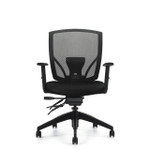 Offices To Go Black Mesh Back Ergonomic Executive Chair with Black Seat 2803