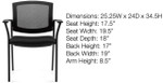 Offices To Go Mesh Back Side Chair OTG2809 (Fabric & Vinyl Options!)