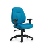 Offices To Go Mid Back Tilter Chair with Arms OTG11651 (Fabric & Vinyl Options!)