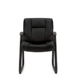  Offices To Go Black Luxhide Executive Style Guest Chair OTG2782 