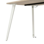  Bush Business Furniture Vista 60W L Shaped Desk with Metal Legs, Low Storage Cabinet, and Wardrobe 
